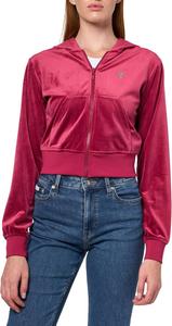 Женская худи с молнией и укороченным кроем GUESS Eco Couture, Mid Magenta