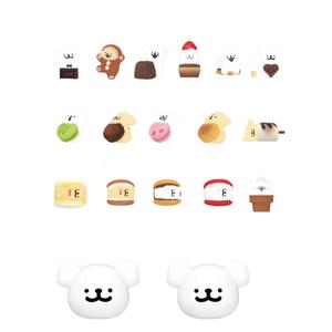 Слепая коробка с головой щенка из коллекции Line Puppies Dessert House, одиночная мистери-бокс/полный набор 6 шт TOP TOY