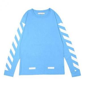 Футболка Off-White C/O 13 Alphabet Stripe Long Sleeves Unisex Blue o 13T, синий