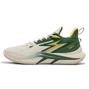 361° Баскетбольные кроссовки LIGHT UP PRM Enjoy The Shade с амортизацией, противоскользящие и износостойкие, низкие, мужские, бежево-зеленые