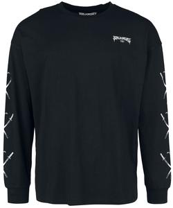 Рубашка с длинными рукавами Black Blood by Gothicana, черный