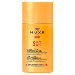 Солнцезащитный крем Nuxe Sun Fluido Ligero Alta Protección Spf50 Nuxe, 50 мл