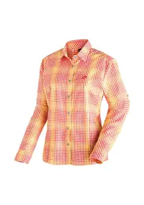 Функциональная блузка Maier Sports "Нанни", женская блузка, клетчатая блузка с длинными рукавами для активного отдыха и отдыха, красный