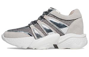 Низкие повседневные туфли женские ZRO, Gray Silver