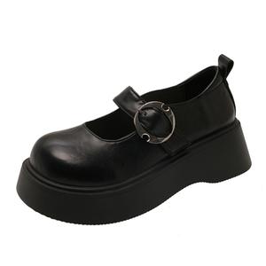 NX DOUGHNUT Туфли Мэри Джейн женские, черные/бежевые