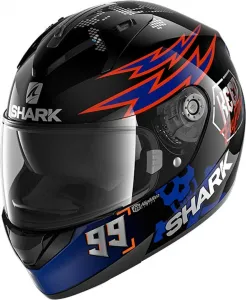 Мужской мотоциклетный шлем Shark Ridill Catalan Bad Boy, Black blue orange