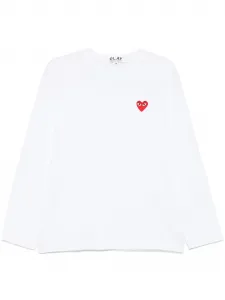 Футболка с нашивкой Comme Des Garçons Play, белый