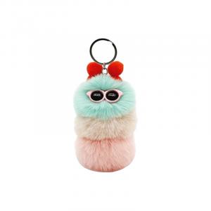 Симпатичный брелок гусеница мультяшный разноцветный плюшевый кулон высота 12,5 см Mr. Toy