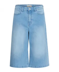 Светло-Голубые выстиранные джинсовые шорты Ichi, синий