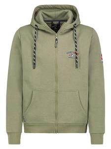 Толстовка с капюшоном на молнии Eight2Nine, оливковый