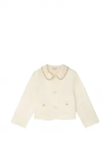 Куртка Laelia с вышивкой Bonpoint, бежевый