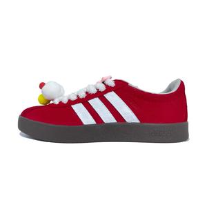 Adidas Neo Кроссовки для скейтбординга VL Court Lifestyle Red Beauty Coverage, быстросохнущие, легкие, унисекс, красные, белые