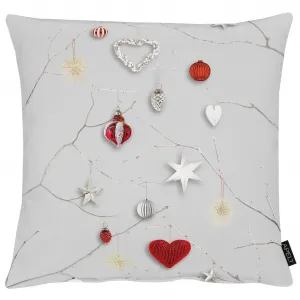 Наволочка 3750 Apelt, серый/красный