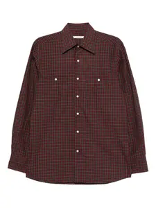 Рубашка в клетку Husbands, красный