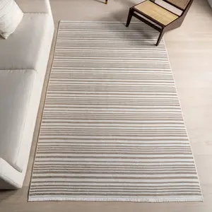 Ковер Millicent Striped Area Rug nuLOOM, 239x305 см, серый