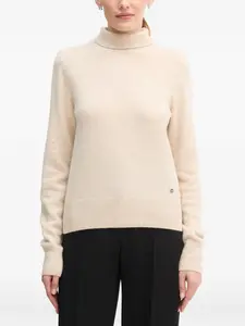 Свитер с воротником-гольф и нашивкой с логотипом Colmar, нейтральный