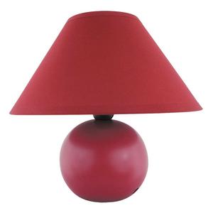 Настольная лампа Rabalux Ariel 1x E14 бордовый матовый, белый