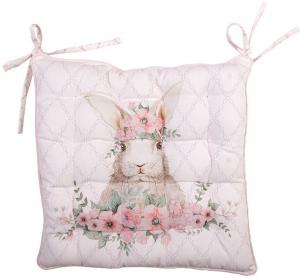 Подушка для стула Dibapur - (40 x 40 x 2 см) - БЕЗ ПОКРЫТИЯ - подушка для сиденья скамьи, подушка для инвалидной коляски, подушка для стула, подушка для стула, подушка для сиденья Clayre&Eef, розовый