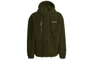 Куртка-трилистник мужская оливковая Adidas Originals, оливково-зеленый