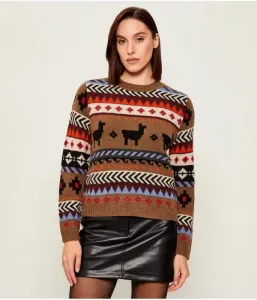 Шерстяной свитер QUIRITE regular fit Weekend Maxmara, мультиколор