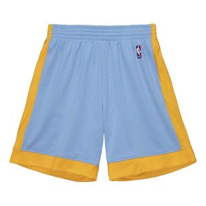 Спортивные шорты Mitchell & Ness NBA Swingman Los Angeles Lakers 2001-02 Shorts 'Light Blue Yellow', синий