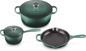 Набор кастрюль и сковородок Le Creuset, 5 предметов, темно - изумрудный