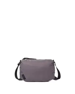 Женская маленькая пышная сумка на плечо серого цвета Kcb, серый