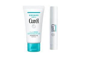 Увлажняющий бальзам для губ и крем для рук KERUN восстанавливающий 4.2г+50г Curél