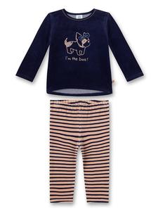 Sanetta Пижама темно-синего/светло-коричневого цвета