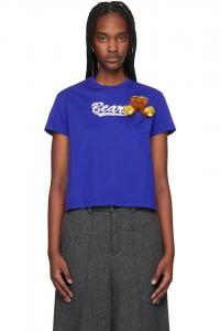Футболка с медведем для черлидинга Doublet, синий