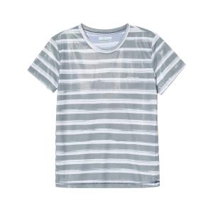Columbia Футболка Regular Women's серо-белая полоска