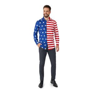 Мужская рубашка на пуговицах с принтом Suitmeister