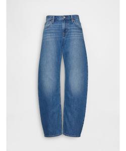 (W) Джинсы с низкой посадкой и бочкообразным кроем
