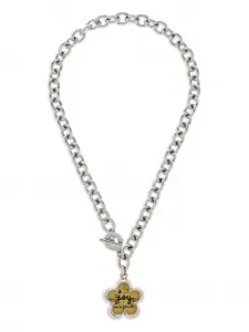 Колье с подвеской Marc Jacobs, серебристый