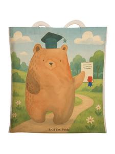 Mr. & Mrs. Panda Дизайн экзаменационного бейджа Bag Bear без слогана, белого цвета