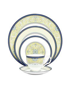 Набор посуды Menorca Palace из 5 предметов, на 1 персону Noritake, Blue/yellow