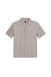 Рубашка на пуговицах классического кроя UNIQVIBE, бежевый