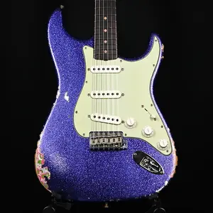 Fender Custom Shop 1962 Stratocaster Heavy Relic Фиолетовый Блеск / Розовый Пейсли Josefina Катушки ручной намотки 2024 (R135879)