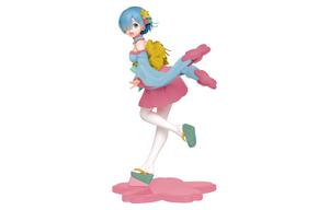 Фигурка rem re zero starting life in another world, rem, cherry blossom ver бонусные подарки 23см TAITO