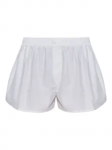 Шорты с кристаллами Alexander Wang, белый