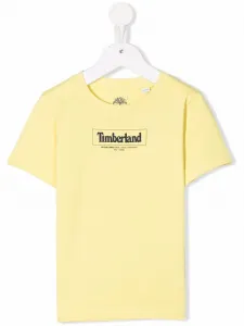 Футболка с логотипом Timberland Kids, желтый