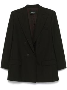 Fabiana Filippi двубортный блейзер, коричневый