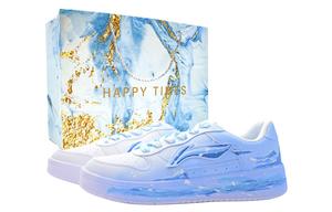 Понтонные лодки устойчивые к истиранию, легкие и дышащие низкие кроссовки для скейтборда unisex LINING, белый