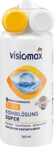 Комбинированный раствор для ухода за контактными линзами Super с контейнером 360 мл VISIOMAX