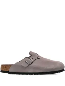 Сабо Boston из замши Birkenstock, серый