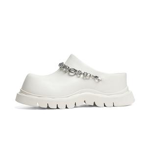 RED DRAGONFLY Женские противоскользящие устойчивые к истиранию закрытые тапочки на резиновой подошве белые, цвет White