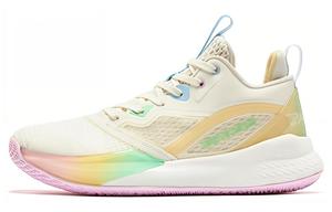 Баскетбольные кроссовки мужские с низким верхом желтые/зеленые/розовые Qiaodan