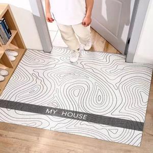 Dajiang Ковер 120х140 см для прихожей/кухни, ПВХ, режется по размеру, с текстурой