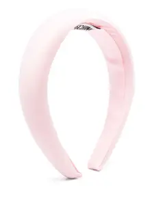 Повязка на голову с вышитым логотипом Moschino Kids, розовый
