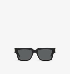 Солнцезащитные очки Sl 732 в квадратной оправе из ацетата Saint Laurent, черный